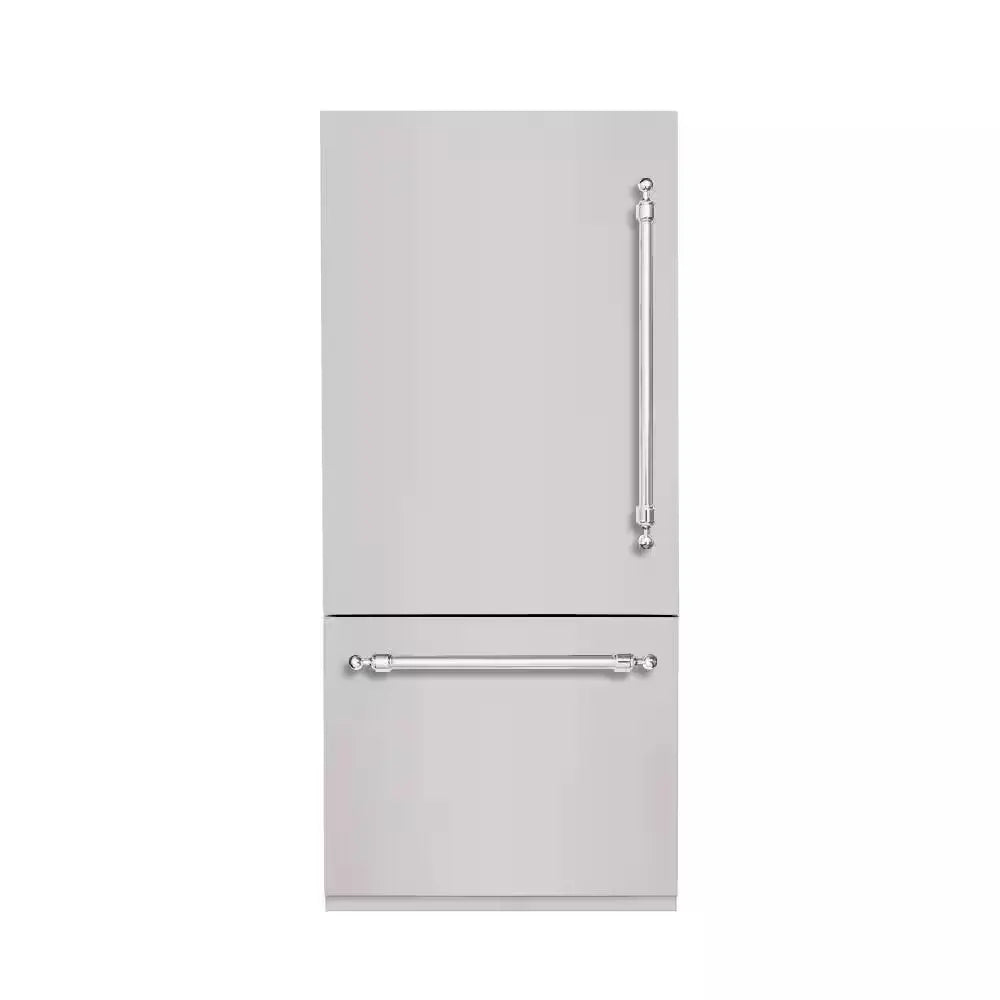 CLASSICO 36 In. Built-In BM36 LH-HINGE - PNL and HDL in STAINLESS STEEL with CHROME TRIM | Fridge.com