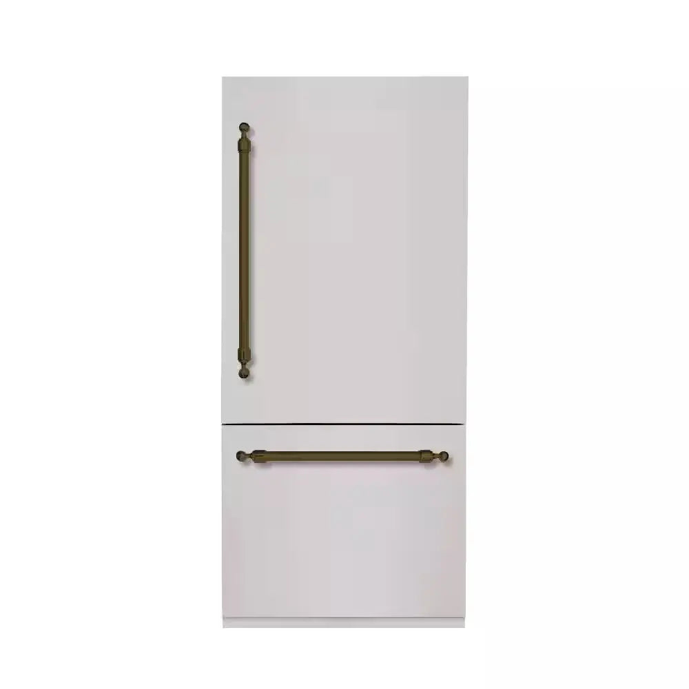 CLASSICO 36 In. Built-In BM36 RH-HINGE - PNL and HDL in STAINLESS STEEL with BRONZE TRIM | Fridge.com