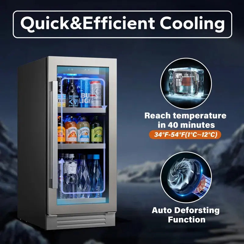 CLF 100 Cans (12 Oz.) 3 Cubic Feet Outdoor Rated Beverage Refrigerator with Wine Storage | Fridge.com