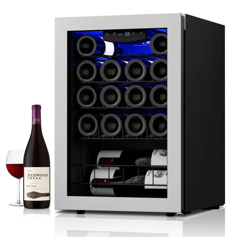 CLF 16.9'' 20 Bottle Single Zone Wine Refrigerator | Fridge.com