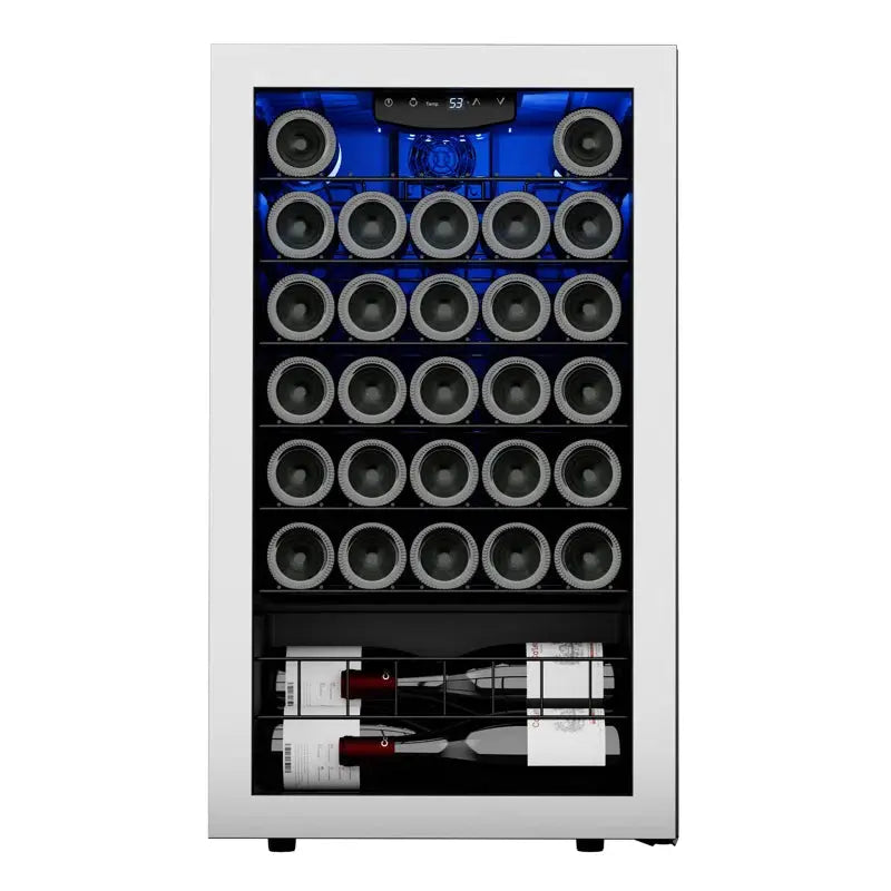 CLF 18.9'' 33 Bottle Single Zone Wine Refrigerator | Fridge.com