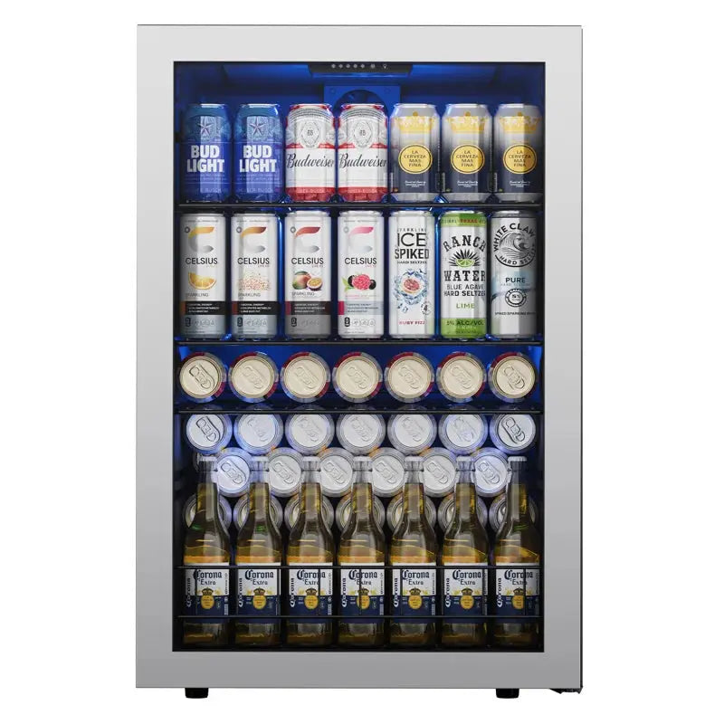 CLF 180 Cans (12 Oz.) 4.59 Cubic Feet Freestanding Beverage Refrigerator with Glass Door | Fridge.com