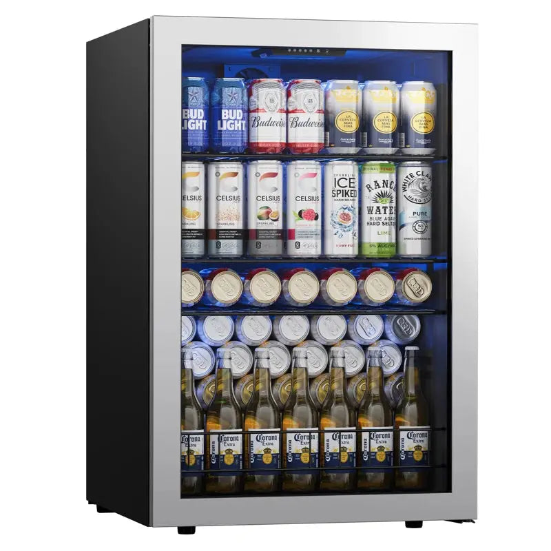 CLF 180 Cans (12 Oz.) 4.59 Cubic Feet Freestanding Beverage Refrigerator with Glass Door | Fridge.com