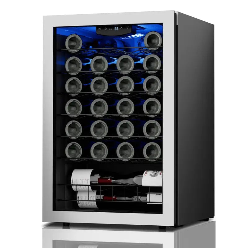 CLF 21.3'' 48 Bottle Single Zone Wine Refrigerator | Fridge.com