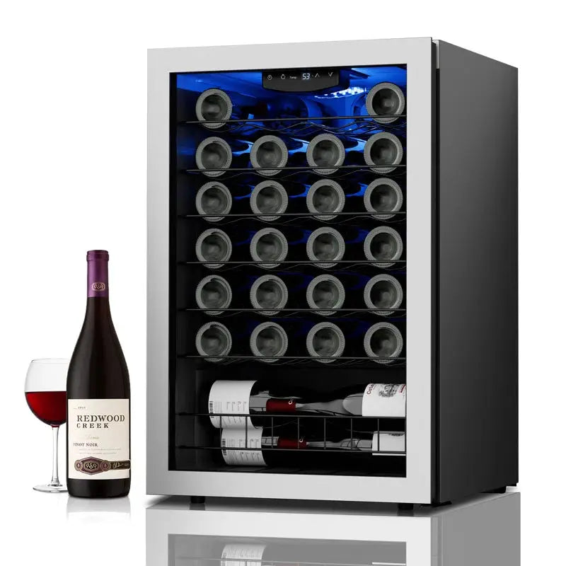 CLF 21.3'' 48 Bottle Single Zone Wine Refrigerator | Fridge.com