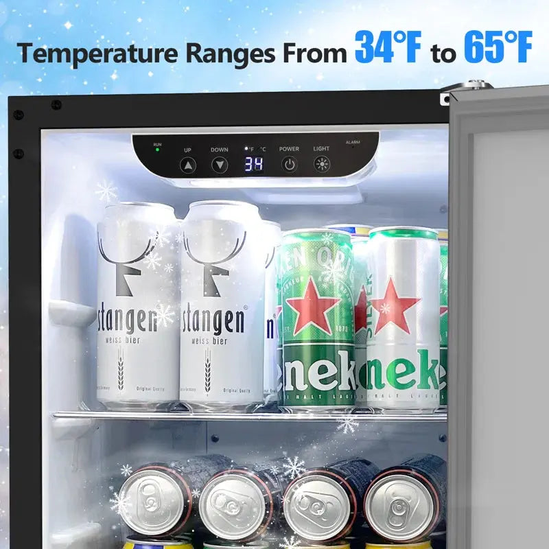 COTLIN 15 Inch Outdoor Beverage Refrigerator 3.2 Cubic Feet Storage 96 Cans (12 Oz.) | Fridge.com