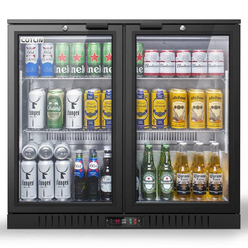 COTLIN 36" 7.4 Cu.Ft. Adjustable Temperature Controller Coated Steel Beverage Bar Cooler WX-209 | Fridge.com