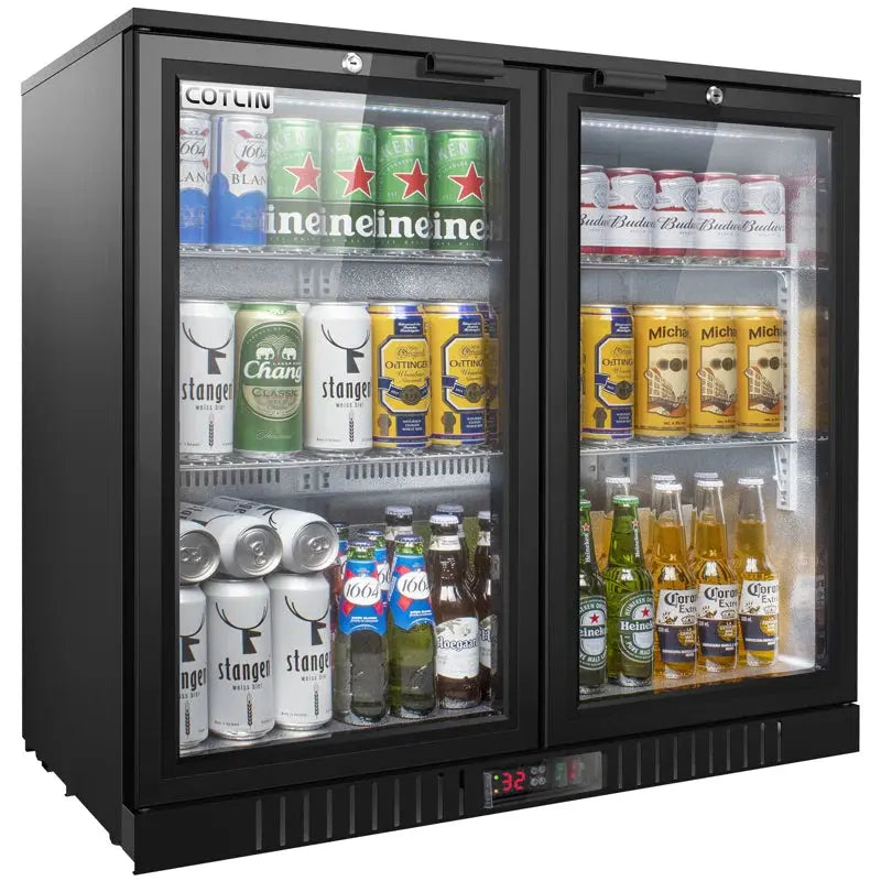 COTLIN 36" 7.4 Cu.Ft. Adjustable Temperature Controller Coated Steel Beverage Bar Cooler WX-209 | Fridge.com