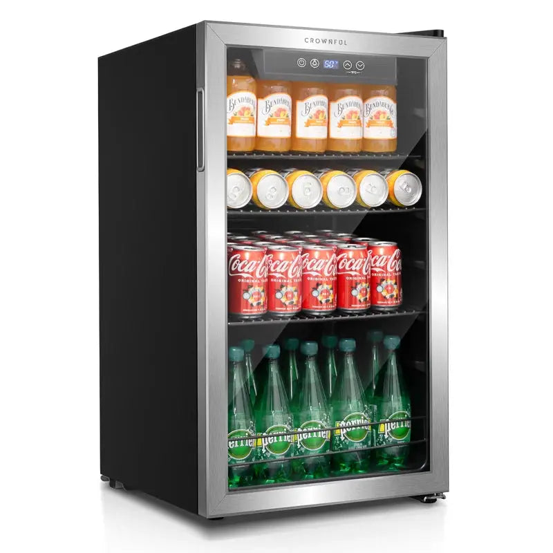 CROWNFUL 120 Cans Freestanding Beverage Refrigerator | Fridge.com