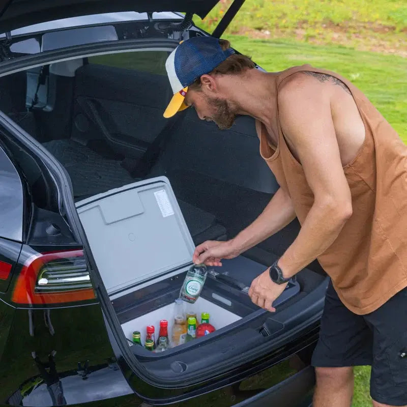 Car Refrigerator for Tesla Model 3, Portable Freezer Designed with APP Control | Fridge.com