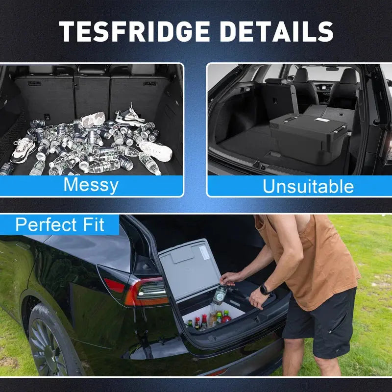 Car Refrigerator for Tesla Model 3, Portable Freezer Designed with APP Control | Fridge.com