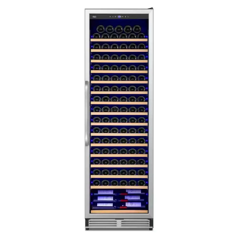 Cellar Cooling Unit 24 In. Single Zone 189-Bottle Built-In or Freestanding Wine Cooler with Door Lock, Stainless Steel | Fridge.com