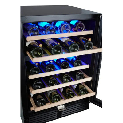 Cheri Bliss 23'' 46 Bottle Dual Zone Freestanding Wine Refrigerator | Fridge.com