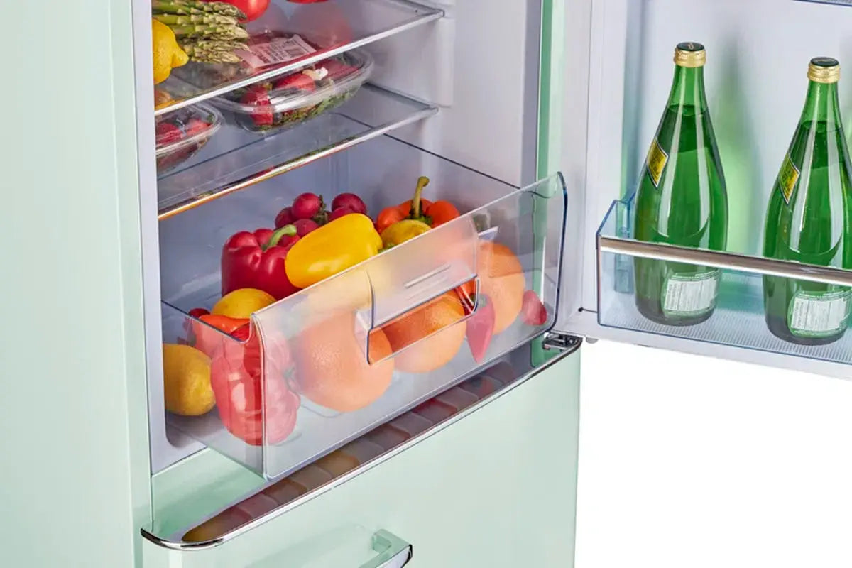 Classic Retro 21.6" Manual Defrost 7 Cu. Ft. Energy Star Certified Bottom Freezer Refrigerator | Fridge.com