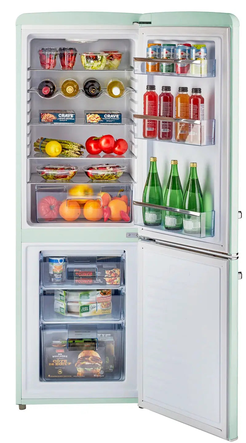 Classic Retro 21.6" Manual Defrost 7 Cu. Ft. Energy Star Certified Bottom Freezer Refrigerator | Fridge.com