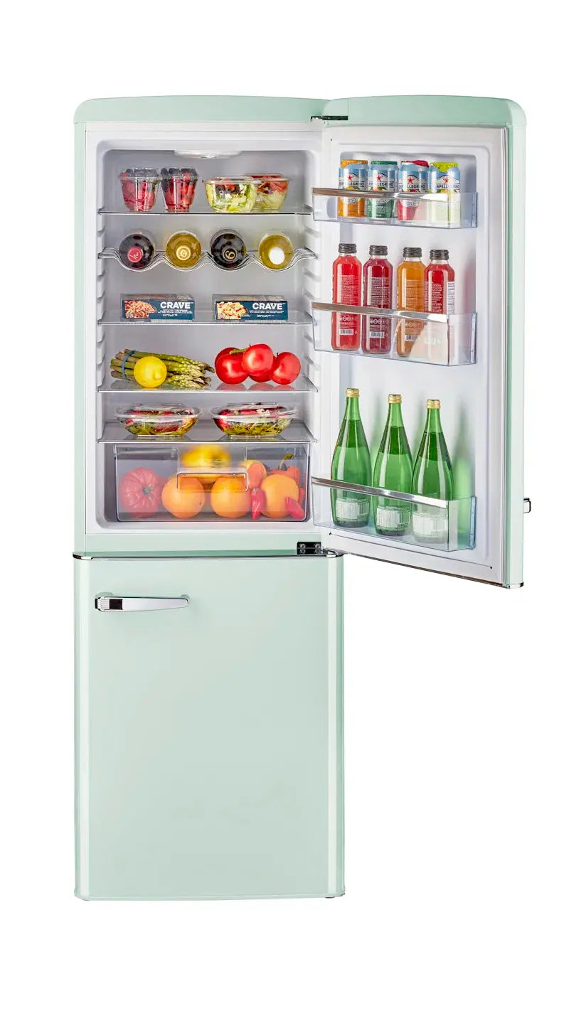 Classic Retro 21.6" Manual Defrost 7 Cu. Ft. Energy Star Certified Bottom Freezer Refrigerator | Fridge.com