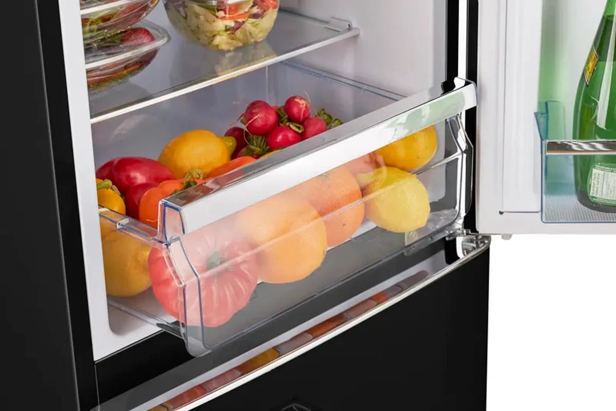 Classic Retro 21.6" Manual Defrost 8.7 Cu. Ft. ENERGY STAR Certified Bottom Freezer Refrigerator | Fridge.com