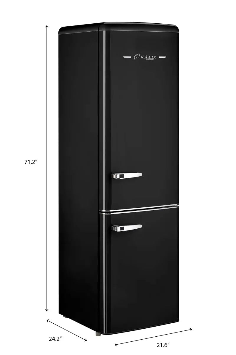 Classic Retro 21.6" Manual Defrost 8.7 Cu. Ft. ENERGY STAR Certified Bottom Freezer Refrigerator | Fridge.com