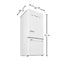 Classic Retro 30 in 17.7 Cu. Ft. Frost Free Retro Bottom Freezer Refrigerator in Marshmallow White, ENERGY STAR | Fridge.com