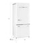 Classic Retro 30 in 17.7 Cu. Ft. Frost Free Retro Bottom Freezer Refrigerator in Marshmallow White, ENERGY STAR | Fridge.com