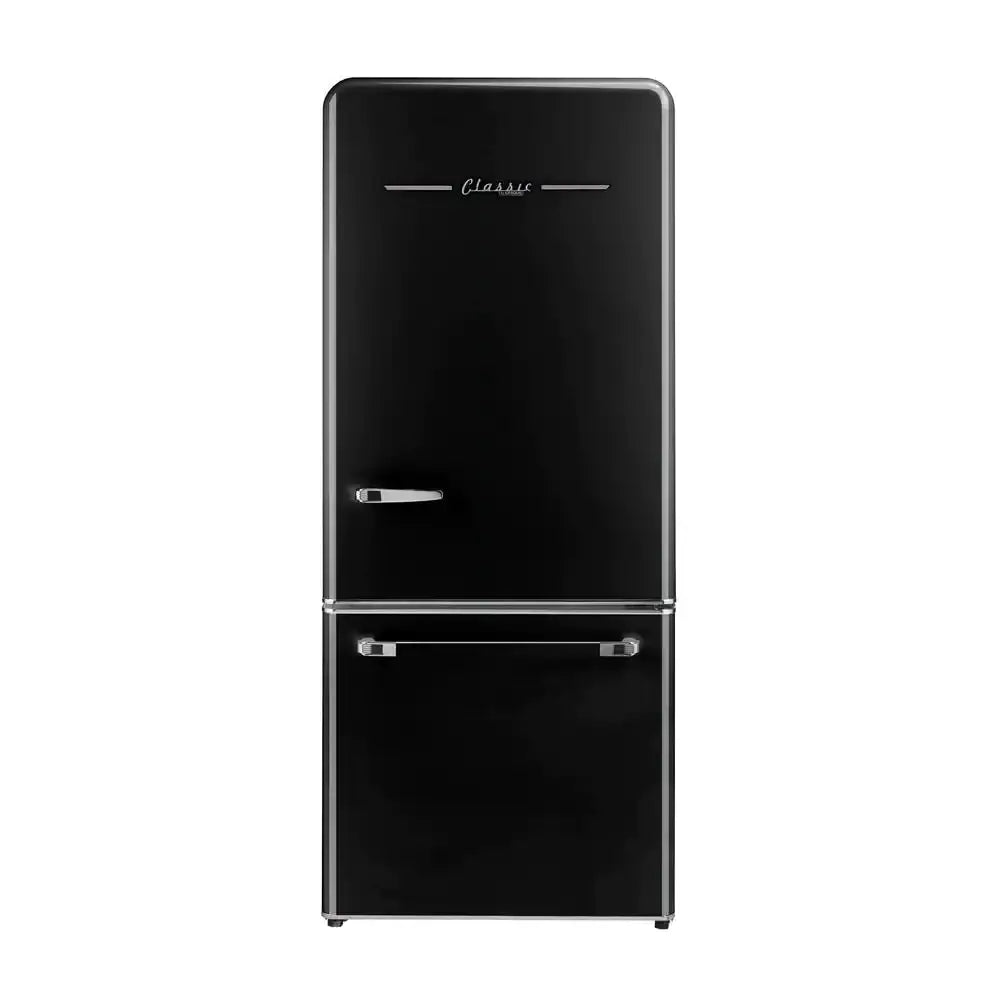 Classic Retro 30 in 17.7 Cu. Ft. Frost Free Retro Bottom Freezer Refrigerator in Marshmallow White, ENERGY STAR | Fridge.com