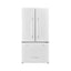 Classic Retro 36 in 21.4 Cu. Ft. 3-Door French Door Refrigerator with Ice Maker in Marshmallow White, Counter Depth | Fridge.com