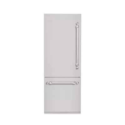 Classico 30 In. 16 CF TTL. Counter-Depth Built-In Bottom Mount Refrigerator, Rh-Hinge in Stainless Steel W-Chrome Trim | Fridge.com