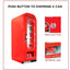 Coca-Cola 10 Can Retro Vending Machine Mini Cooler Display Window, Portable Refrigerator, Red | Fridge.com