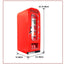 Coca-Cola 10 Can Retro Vending Machine Mini Cooler Display Window, Portable Refrigerator, Red | Fridge.com