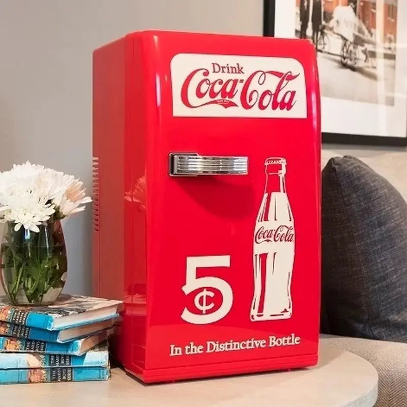 Coca-Cola Retro 18 Can Mini Fridge Portable Cooler 23QT Refrigerator 2 Shelves | Fridge.com