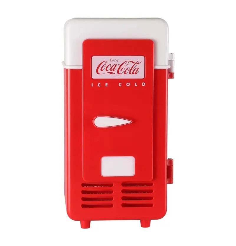 Coca-Cola Single Can Cooler, Red, USB Mini Fridge for Desk, Office, Dorm | Fridge.com