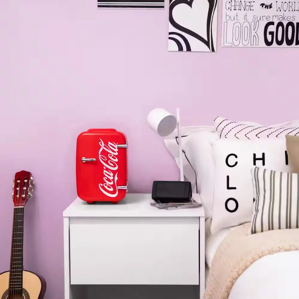 Coca-Cola Vintage Chic 0.14 Cu. Ft. Retro Mini Fridge in Red without Freezer | Fridge.com