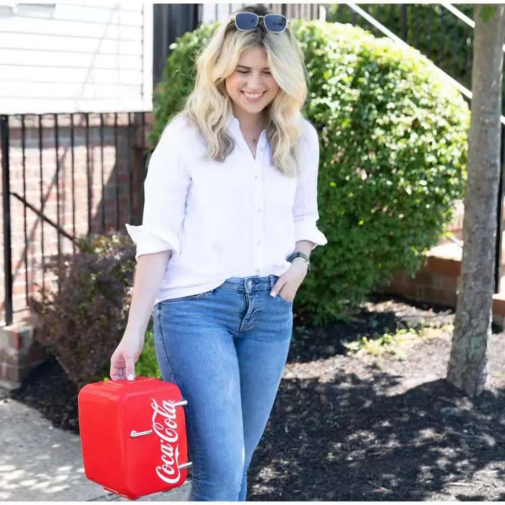 Coca-Cola Vintage Chic 0.14 Cu. Ft. Retro Mini Fridge in Red without Freezer | Fridge.com