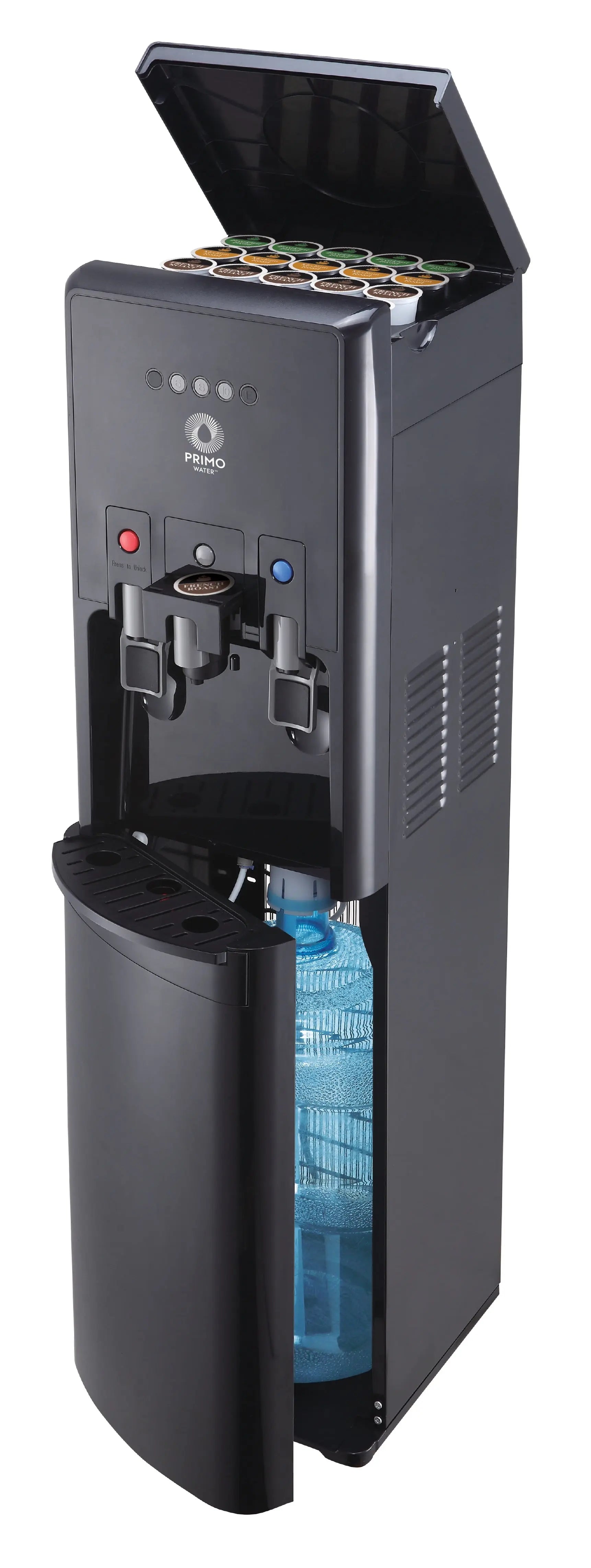 Primo® Water Htrio Coffee K-Cup Water Dispenser Bottom Loading, Hot/Cold Temperature, Black | Fridge.com