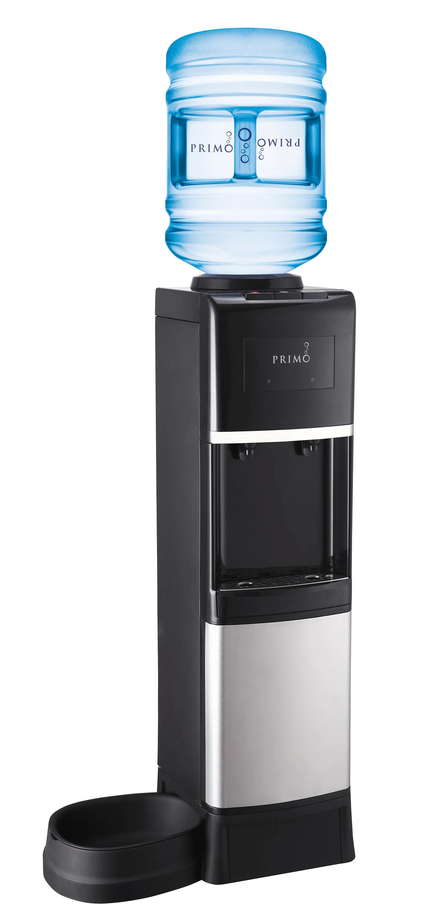 Primo® Water Pet Station Water Dispenser Top Loading, Hot/Cold Temperature, Black and Stainless Steel | Fridge.com