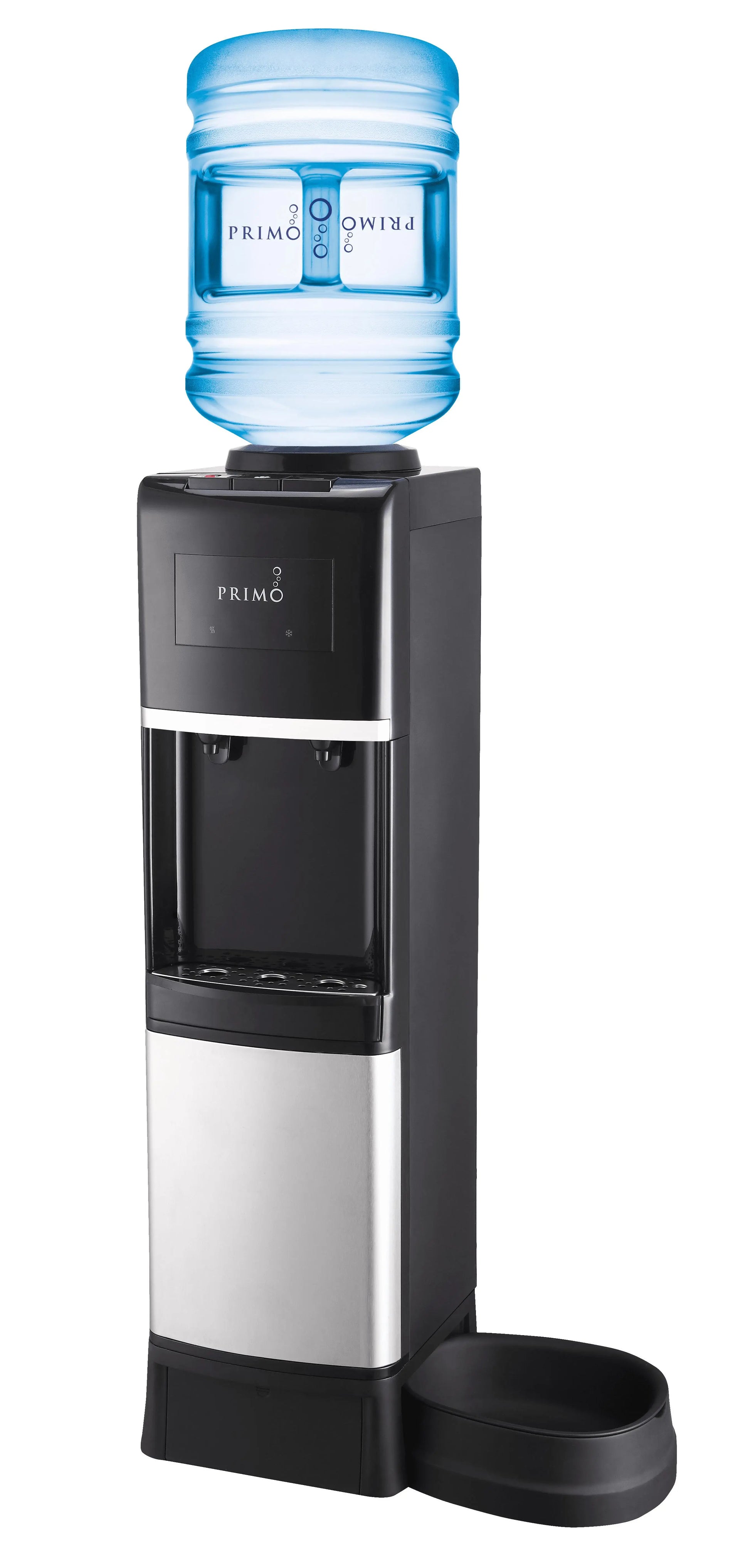 Primo® Water Pet Station Water Dispenser Top Loading, Hot/Cold Temperature, Black and Stainless Steel | Fridge.com