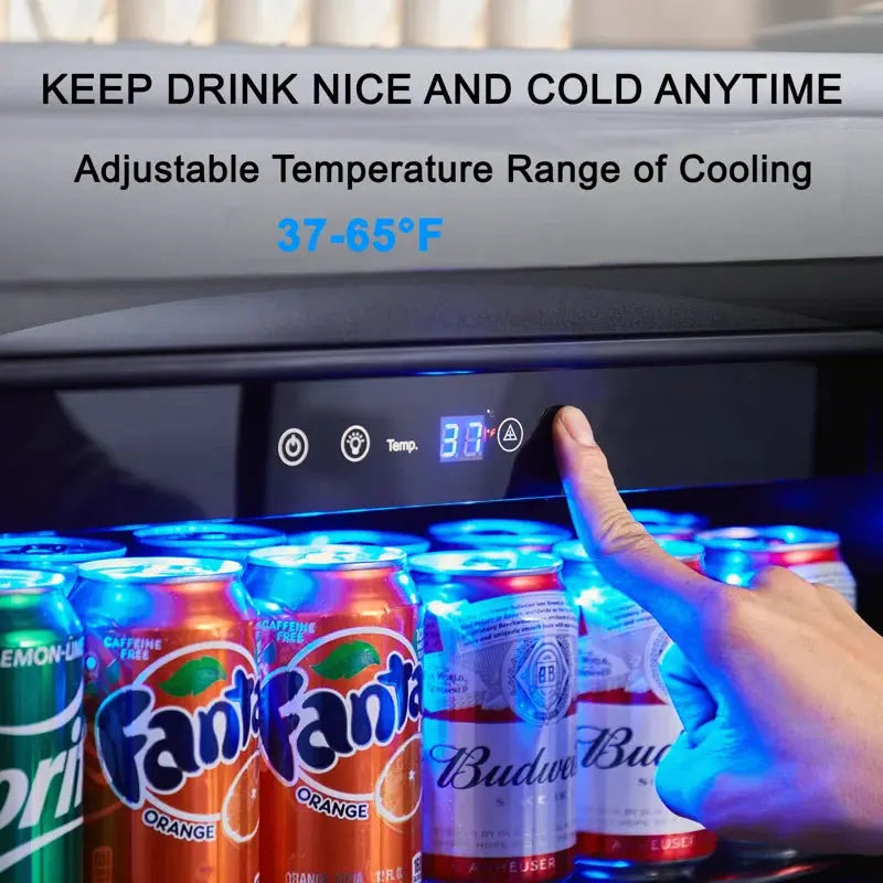 Combined 2 Pack of Yeego 24" Width Beverage Cooler Refrigerator Fridge 280 Cans Totally | Fridge.com