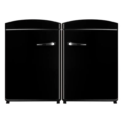 Conserv 3.2 Cu.Ft. Frost Free Black Retro Convertible Refrigerator-Freezer Set | Fridge.com