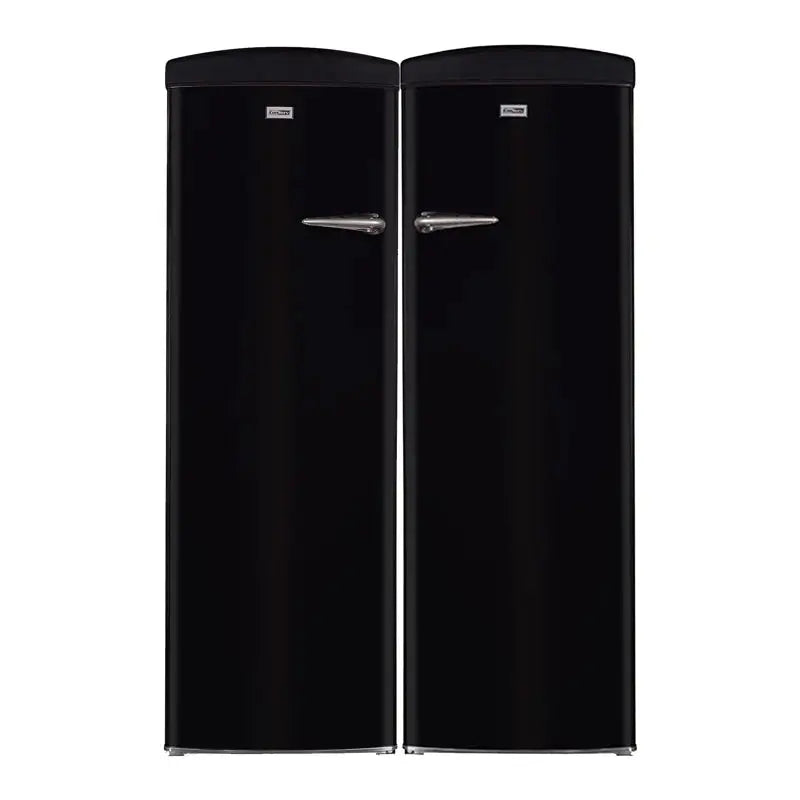 Conserv 8.3 Cu. Ft. Black Classic Retro Upright Freezer - 11 Cu. Ft. Black Classic Retro Refrigerator | Fridge.com