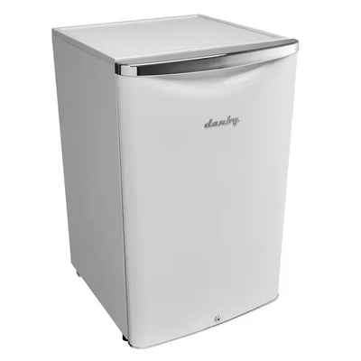 Contemporary Classic 4.4 Cu. Ft. Retro Mini Fridge in Pearl White without Freezer | Fridge.com