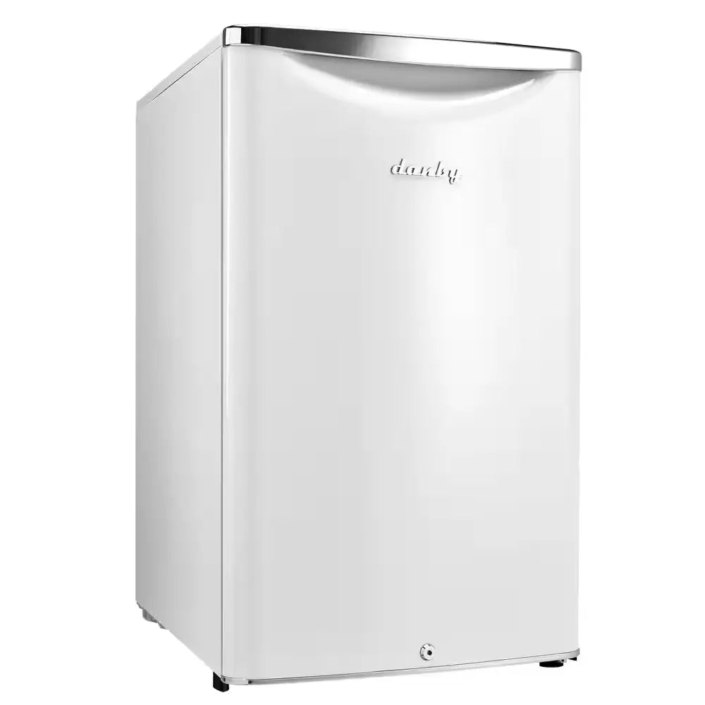 Contemporary Classic 4.4 Cu. Ft. Retro Mini Fridge in Pearl White without Freezer | Fridge.com