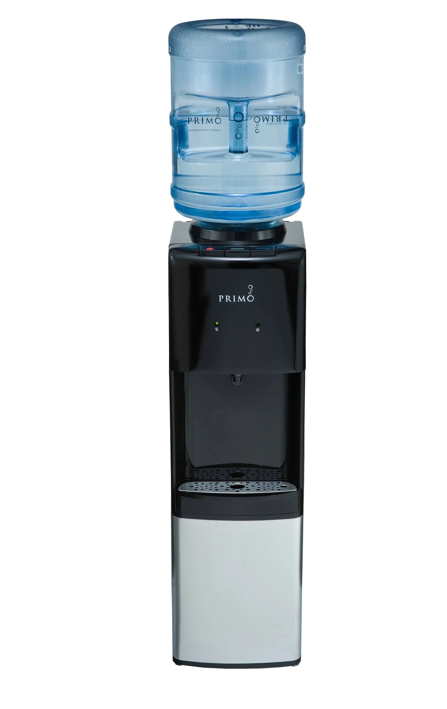 Primo® Water Deluxe Dispenser Top Loading, Hot/Cold/Cool Temp, Stainless Steel | Fridge.com