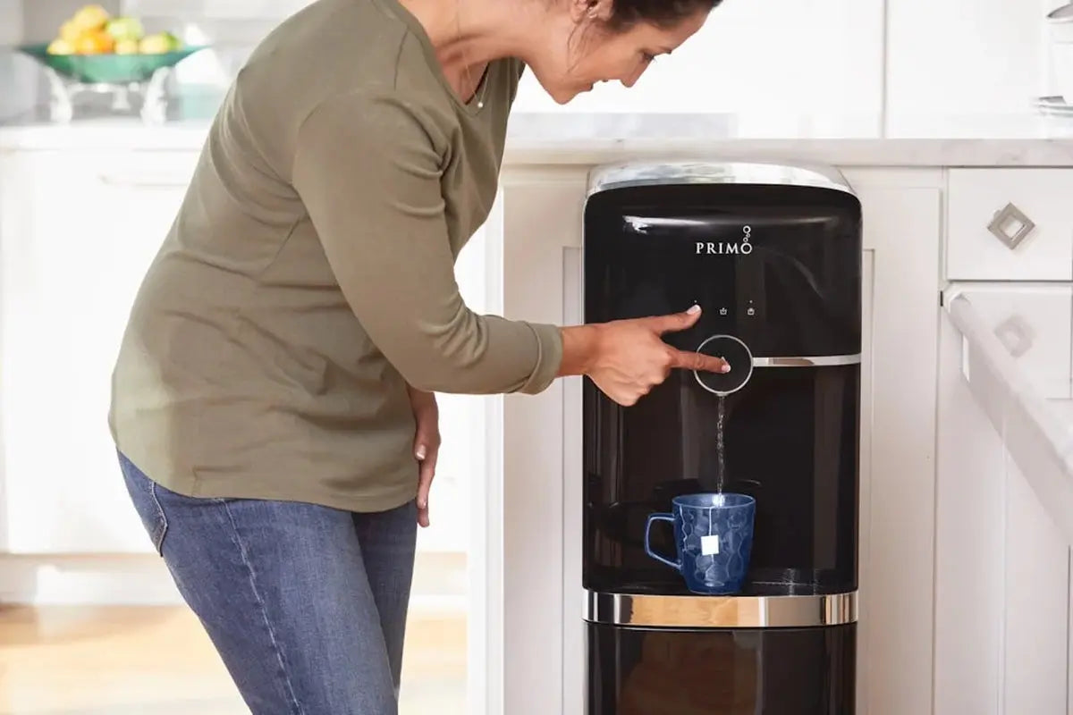 Primo® Water Smart Touch Water Dispenser Bottom Loading, Hot/Cold/Cool Temperature, Black | Fridge.com