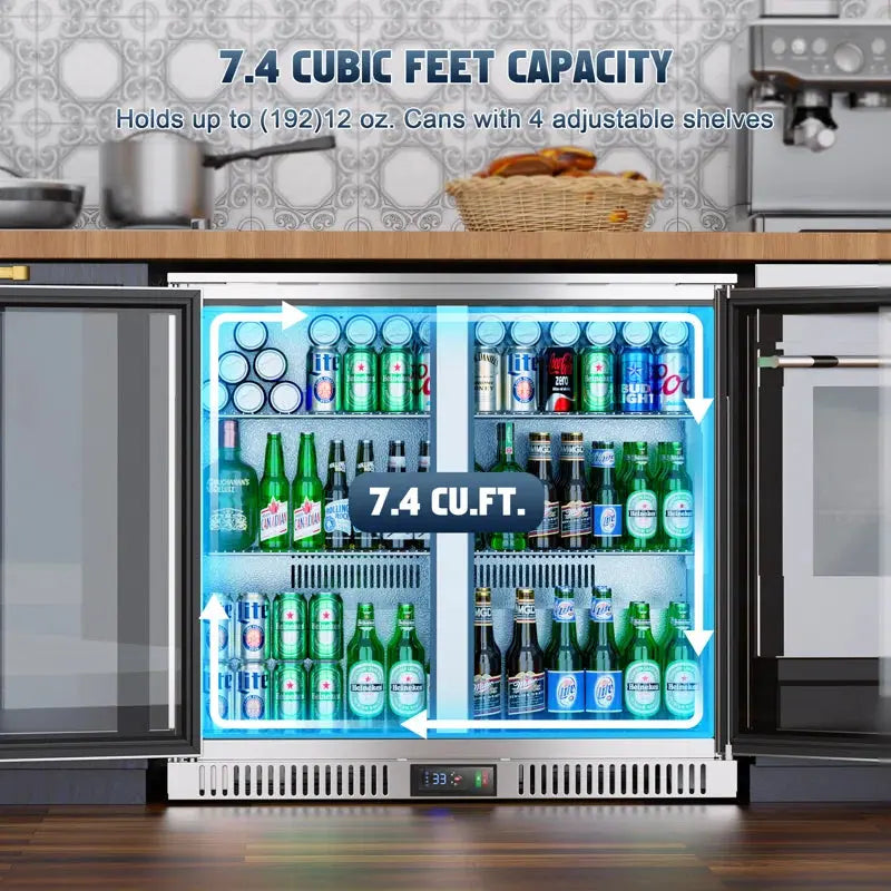 Coolski 192 Cans (12 Oz.) 7.4 Cubic Feet Beverage Refrigerator | Fridge.com