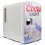 Coors Light 6 Can Mini Fridge 4L Mini Electric Cooler Travel Compact Portable 12V Car Cooler Gray | Fridge.com