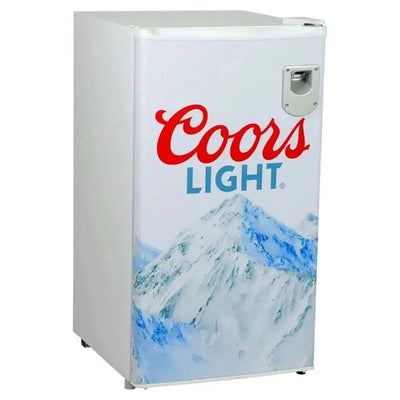 Coors Light Compact Fridge with Bottle Opener, 3.2 Cu Ft (90L), White | Fridge.com