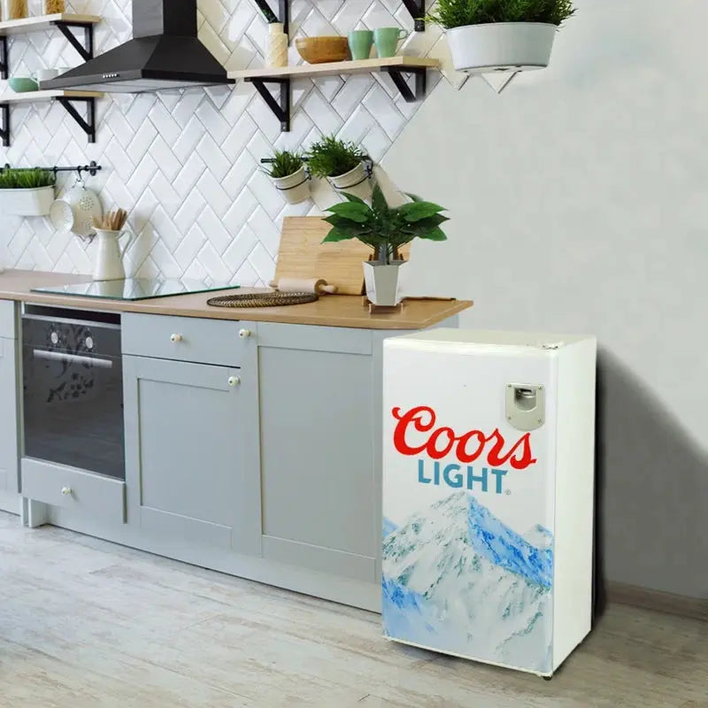 Coors Light Compact Fridge with Bottle Opener, 3.2 Cu Ft (90L), White | Fridge.com