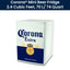 Corona Mini Beer Fridge with Freezer, 2.4 Cu. Ft, 70 L for Frozen Meals, Beverages, White Blue | Fridge.com