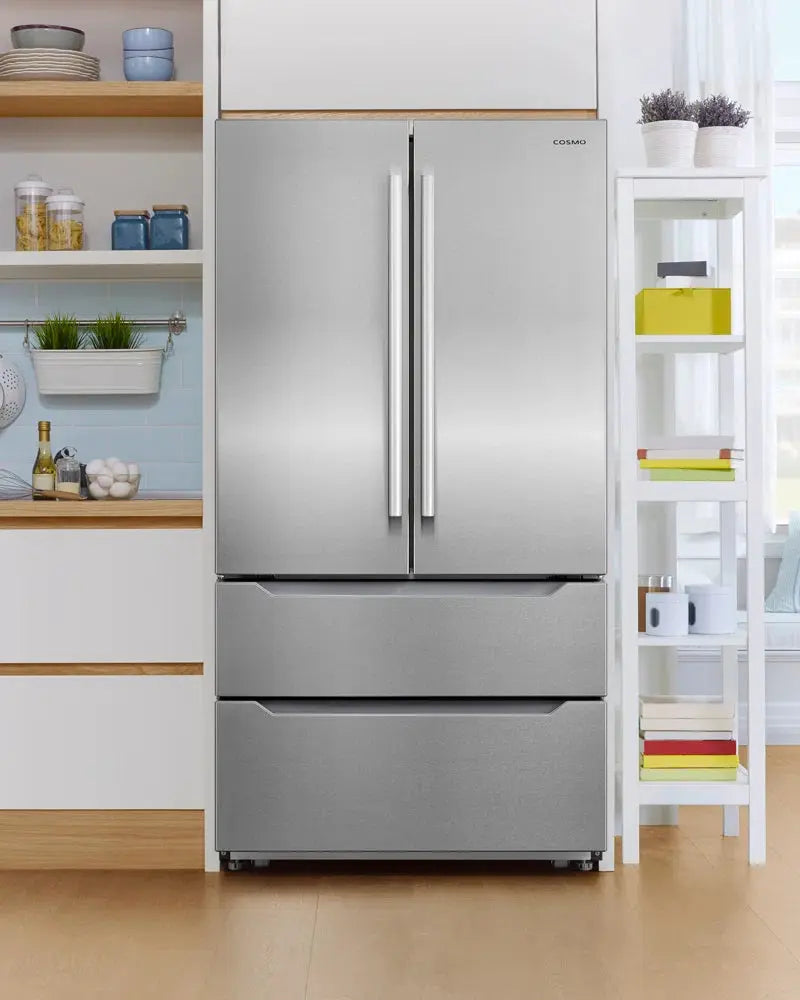 Cosmo 36" 22.5 Cubic Feet Energy Star Smudge-Resistant French Door Refrigerator | Fridge.com