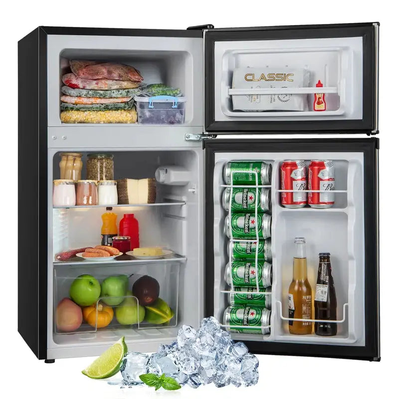 Costway 3.2 Cubic Feet Freestanding Mini Fridge with Freezer | Fridge.com